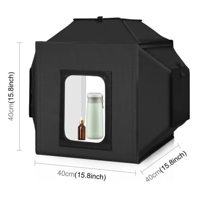 Boîte à lumière pliable 40 cm, 4 fonds – image 2