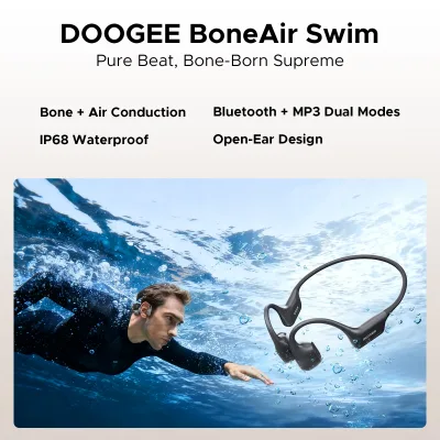 Casque à conduction osseuse sans fil, natation – image 2