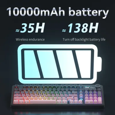 Clavier mécanique sans fil 98 touches RGB – image 3