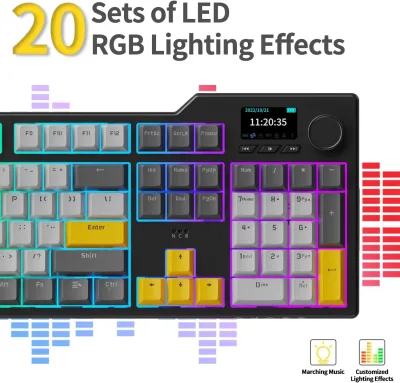 Clavier mécanique sans fil rétroéclairé RVB – image 3