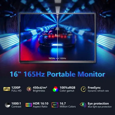 Écran portable 16:10 IPS de 40,5 cm – image 2