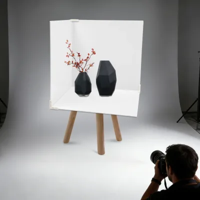 Fonds photo carrés double face, lot de 3
