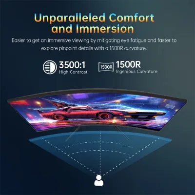Moniteur de jeu incurvé 32 pouces QHD – image 2