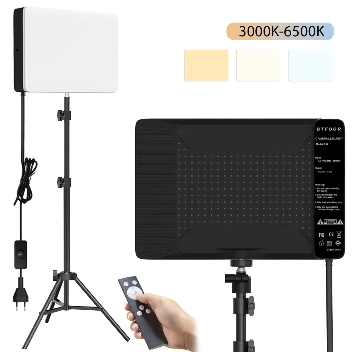 Panneau LED bicolore 50 W avec trépied