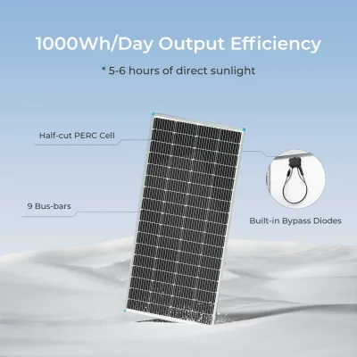 Panneau solaire monocristallin 200 W 12 V – image 2