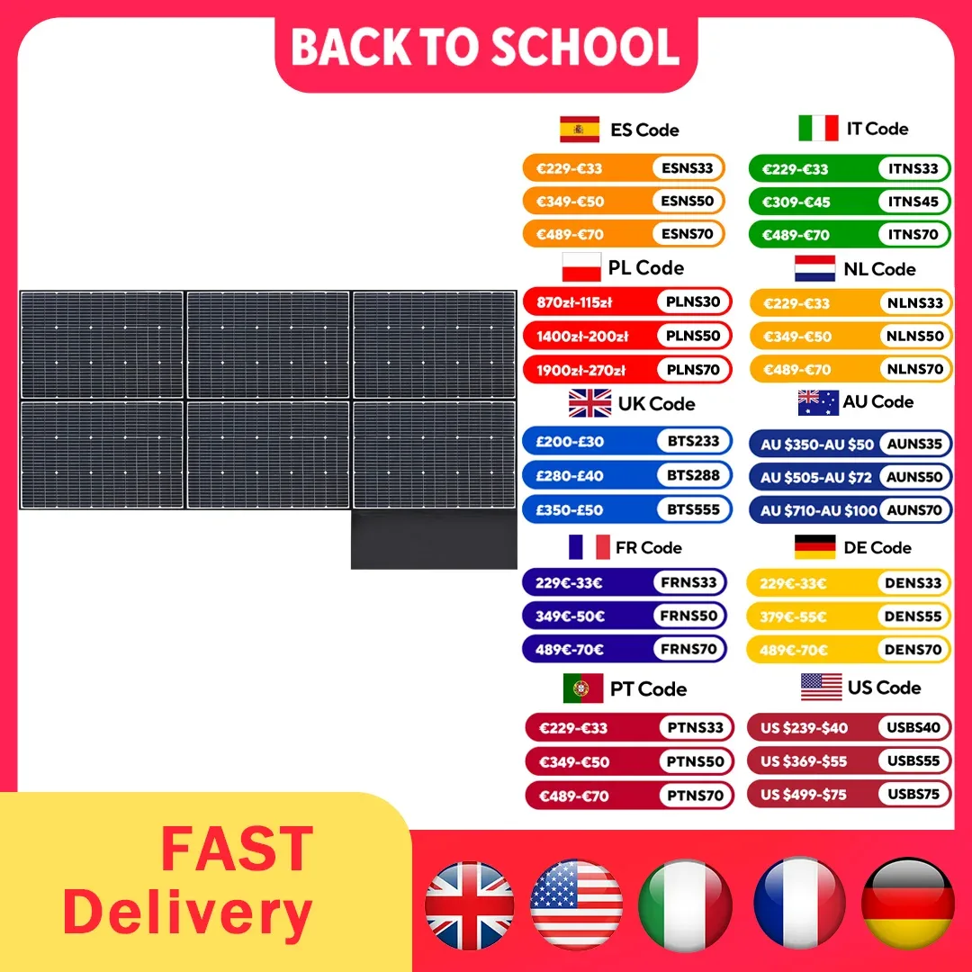 Panneau solaire pliable 600 W monocristallin