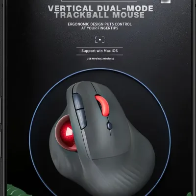 Souris trackball sans fil rechargeable – image 2