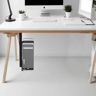 Support de boîtier PC sous bureau en acier – image 2