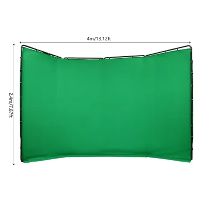 Support de fond vert réglable 4 × 2,4 m – image 3