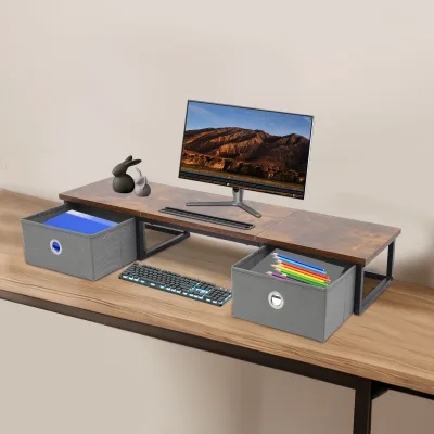 Support de moniteur à deux tiroirs – image 2