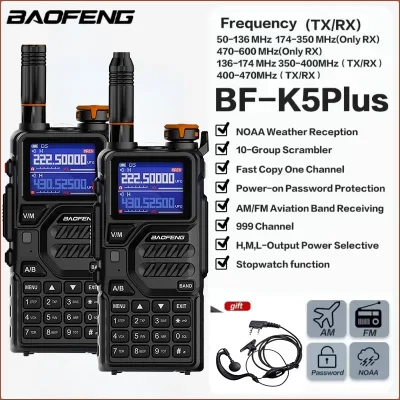 Talkie-walkie portable bande aérienne AM FM