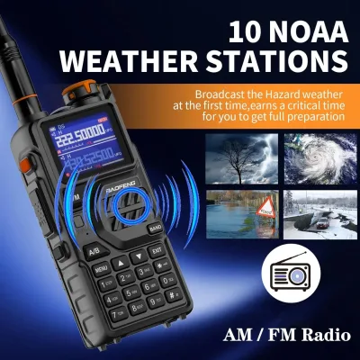 Talkie-walkie portable bande aérienne AM FM – image 2