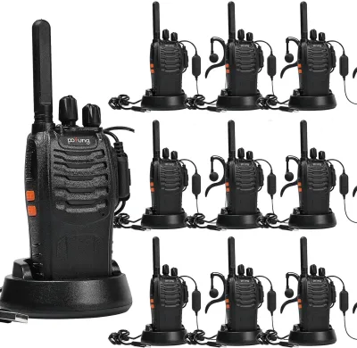 Talkies-walkies PMR446 16 canaux, lot de 10